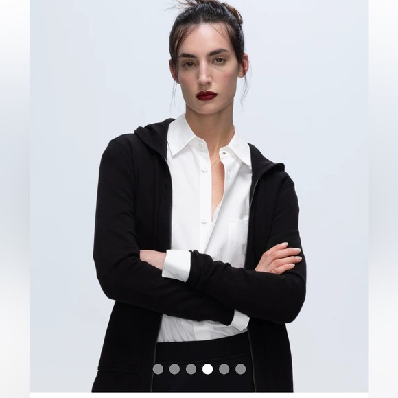 ATM Anthony Thomas Melillo French Terry Zip Up Hoodie in Black - XL (US 10) - Picture 4 of 14